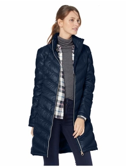 Women's Chevron Quilted Packable Down Jacket (Regular and Plus Sizes)