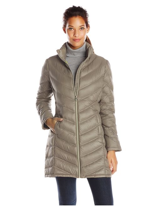 Calvin Klein Women's Chevron Quilted Packable Down Jacket (Regular and Plus Sizes)