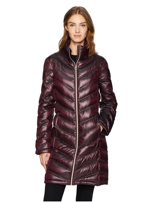 Calvin Klein Women's Chevron Quilted Packable Down Jacket (Regular and Plus Sizes)