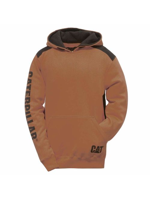 Caterpillar Men's Logo Panel Hooded Sweatshirt (Regular and Big Sizes)