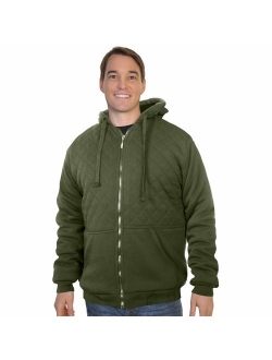 Espada Menswear Full-Zip Sherpa-Lined Hoodie Jacket