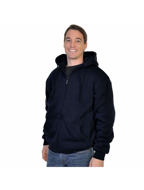 Espada Menswear Full-Zip Sherpa-Lined Hoodie Jacket