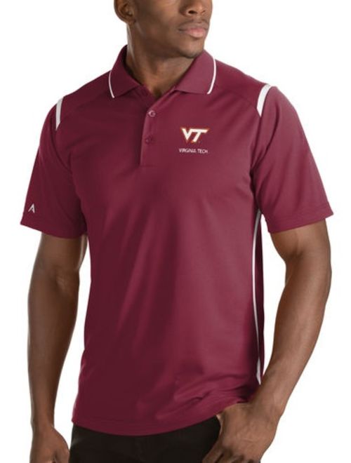 Virginia Tech Hokies Antigua Collegiate Merit Desert Dry X-tra Lite Polo - Maroon