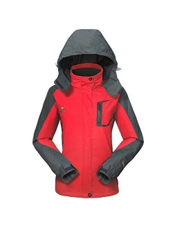 Waterproof Jacket Rain Coats for Women Outdoor Hooded Softshell Camping Hiking Mountaineer Travel Windproof Jackets