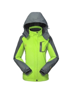 Waterproof Jacket Rain Coats for Women Outdoor Hooded Softshell Camping Hiking Mountaineer Travel Windproof Jackets