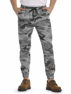 OCHENTA Men's Drawstring Casual Camo Jogger Pants