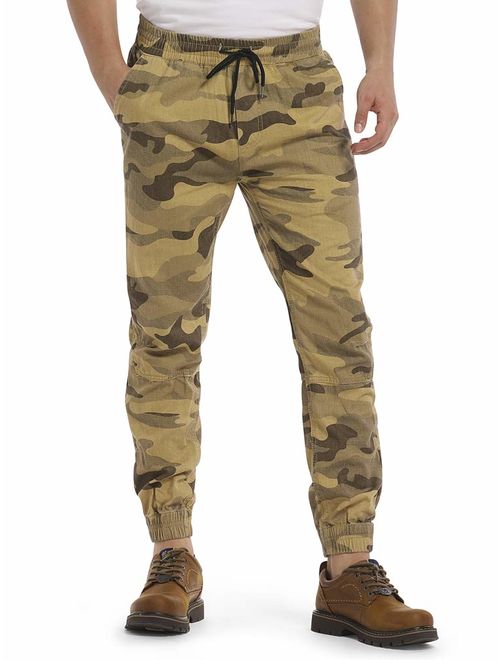 OCHENTA Men's Drawstring Casual Camo Jogger Pants