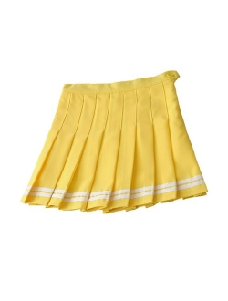 Minuoyi Sports High Waist with Underpants Tennis School Cheerleader Pleated Skirt