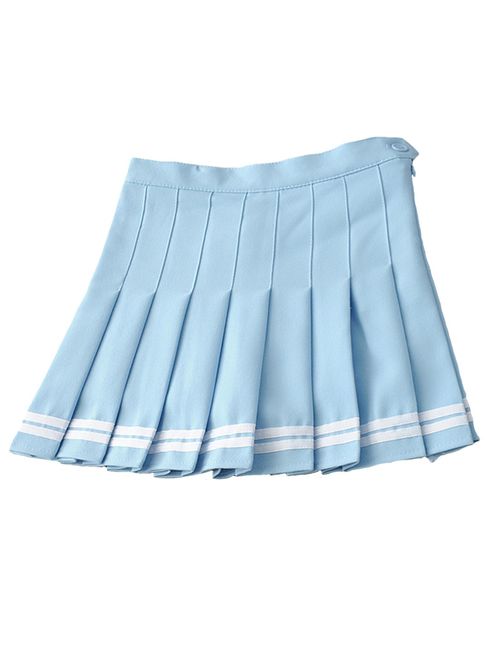 Minuoyi Sports High Waist with Underpants Tennis School Cheerleader Pleated Skirt