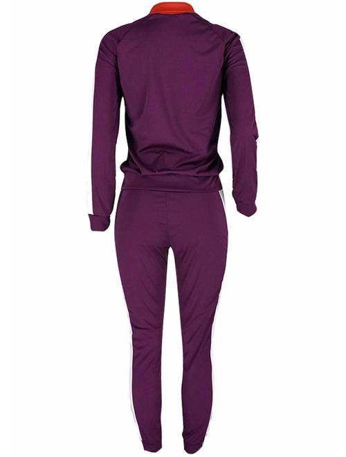 colour block tracksuit womens