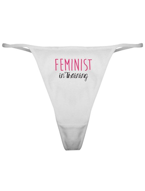 CafePress Feminist in Training Thong Panties