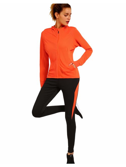 Active Wear Sets for Women -Workout Clothes Gym Wear TracksuitsYoga Jogging Track Outfit Legging Jacket 2 Pieces Set