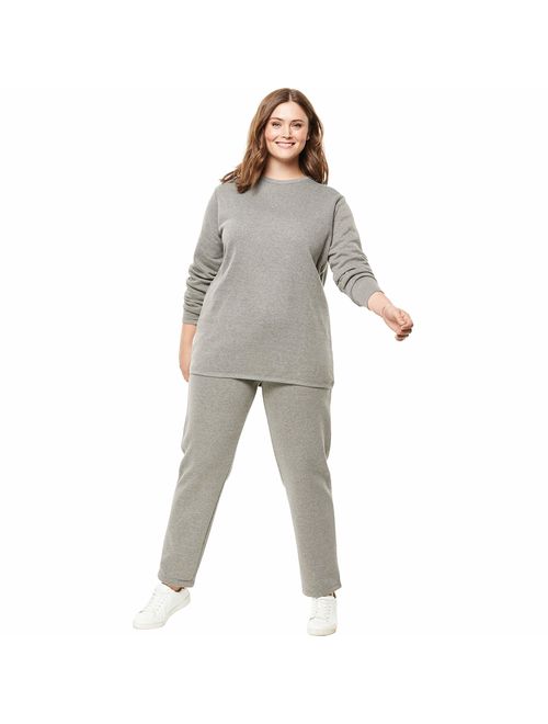 Woman Within Women's Plus Size Fleece Sweatsuit