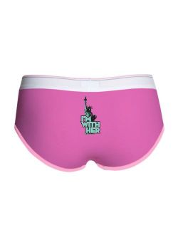 CafePress - Lady Liberty - Im with Her - Women's Boy Brief, Boyshort Panty Underwear with Novelty Design