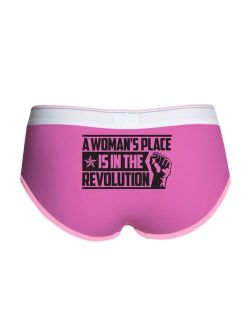 CafePress - Womans Place in Revolution - Women's Boy Brief, Boyshort Panty Underwear with Novelty Design