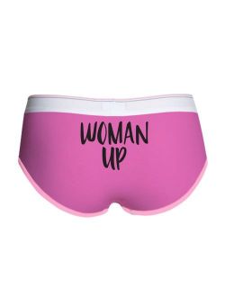 CafePress - Woman Up - Women's Boy Brief, Boyshort Panty Underwear with Novelty Design