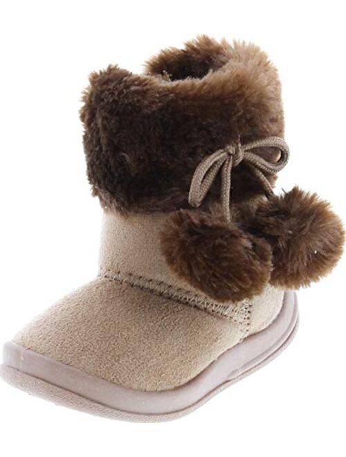 Kali Footwear Little Girl's Bany FlatPom PomAnkle Boot