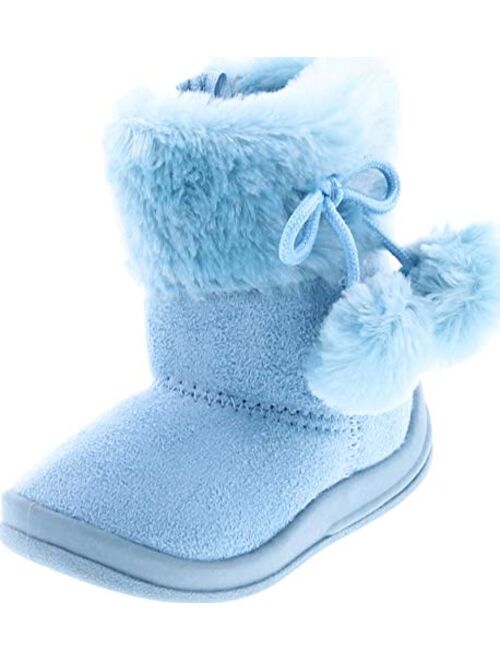 Kali Footwear Little Girl's Bany FlatPom PomAnkle Boot