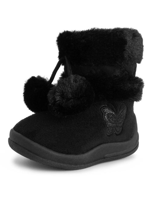 Kali Footwear Girl's Zello Boots for Toddler Girls | Glitter Boots | Pom Pom Shoes | Winter