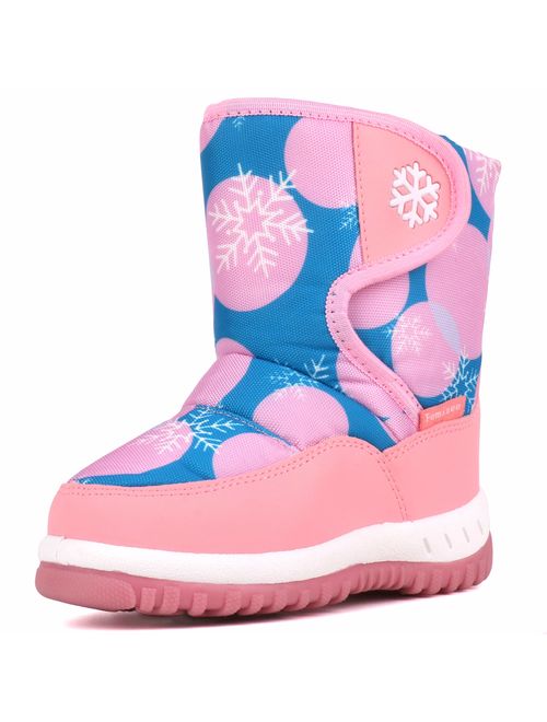 Femizee Baby Girls Infant Toddler Winter Fur Shoes Rabbit Snow Boots Booties(Toddler/Little Kid)