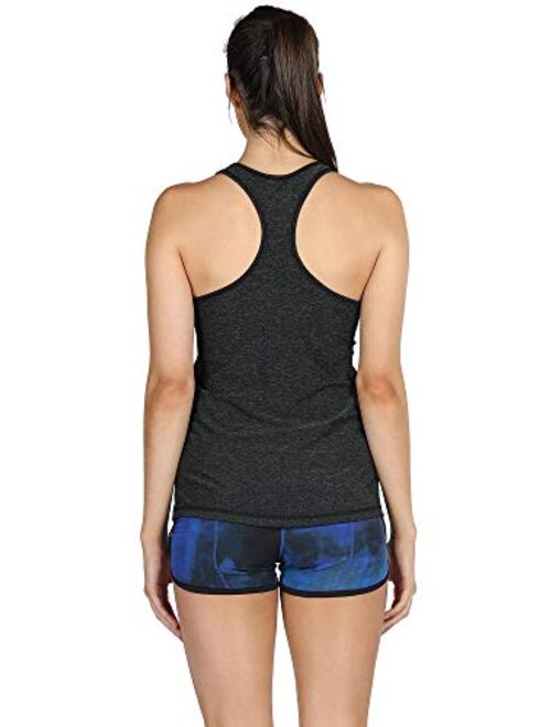 icyzone Workout Tank Tops Racerback Athletic Yoga Tops