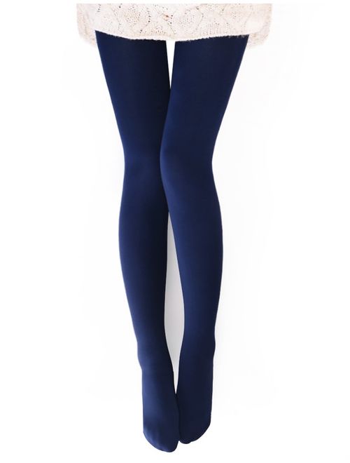 VERO MONTE Womens Opaque Warm Fleece Lined Tights - Thermal Winter Tights