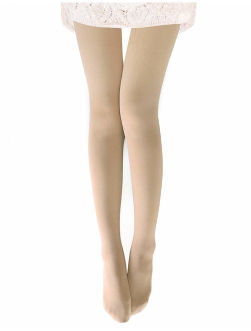 VERO MONTE Womens Opaque Warm Fleece Lined Tights - Thermal Winter Tights