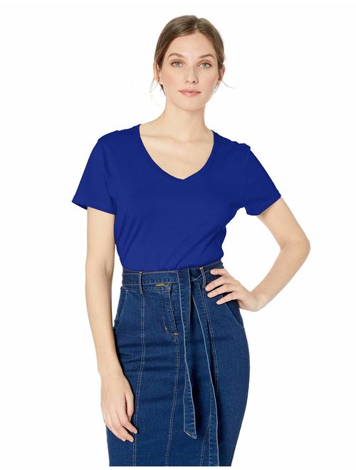 Hanes Women's Short Sleeve Nano-T V-Neck Tee