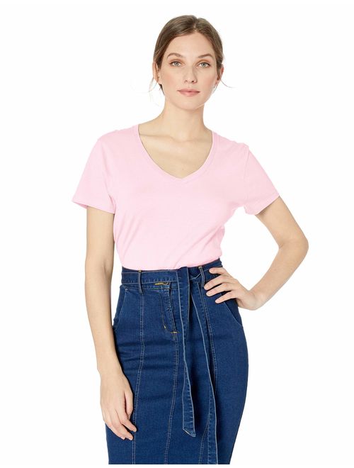 Hanes Women's Short Sleeve Nano-T V-Neck Tee