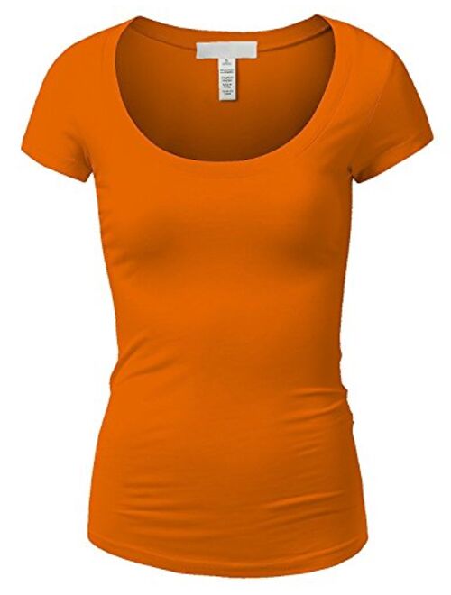 Emmalise Women's Short Sleeve Tshirt Scoop Neck Tee Value Pack Junior Plus Sizes