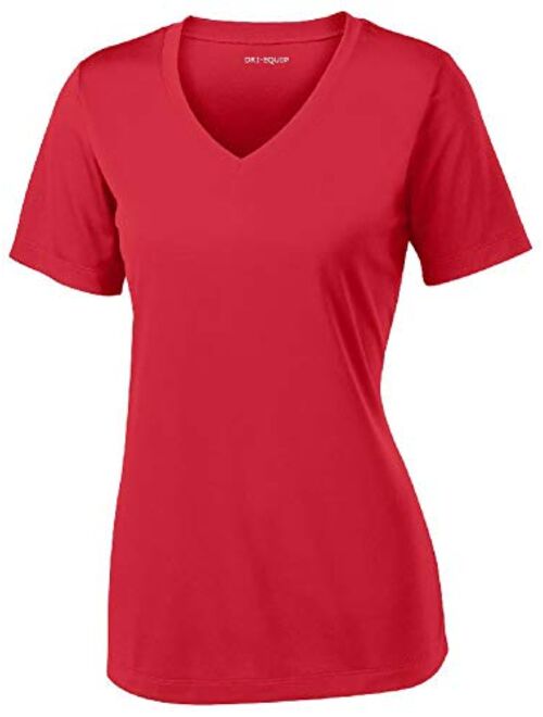 Women's Short Sleeve Moisture Wicking Athletic Shirts in Sizes XS-4XL