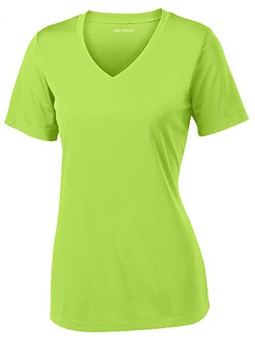 Women's Short Sleeve Moisture Wicking Athletic Shirts in Sizes XS-4XL