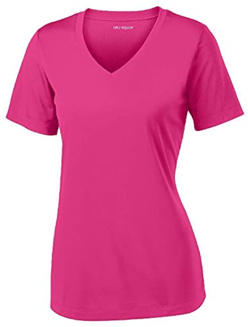 Women's Short Sleeve Moisture Wicking Athletic Shirts in Sizes XS-4XL