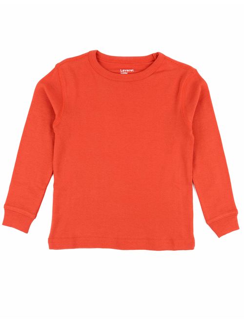 Leveret Long Sleeve Boys Girls Kids & Toddler T-Shirt 100% Cotton (2-14 Years) Variety of Colors