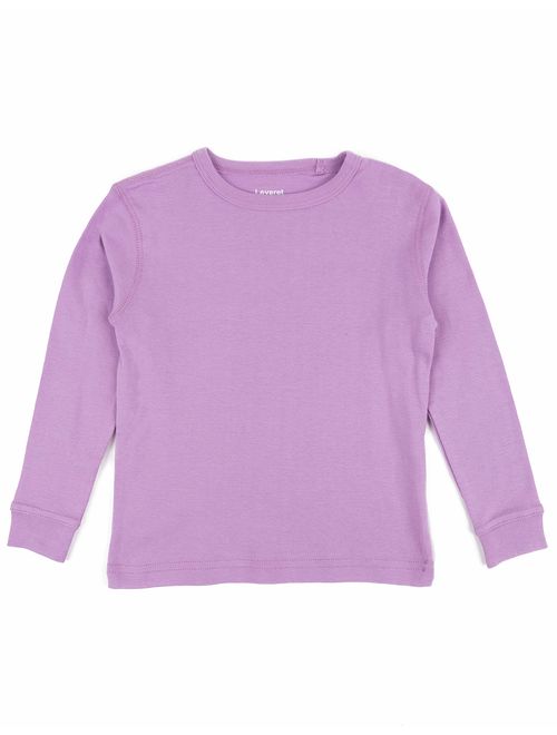 Leveret Long Sleeve Boys Girls Kids & Toddler T-Shirt 100% Cotton (2-14 Years) Variety of Colors