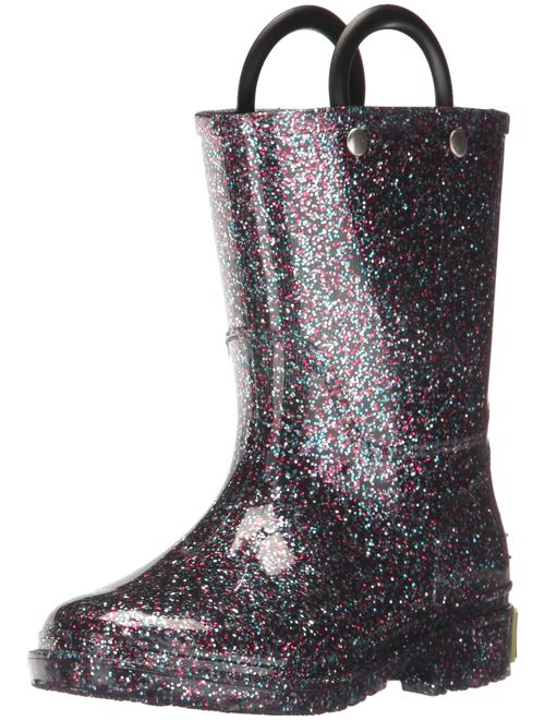 Western Chief Girl's Glitter Waterproof Rain Boot