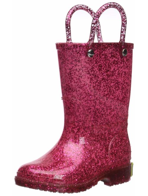 Western Chief Girl's Glitter Waterproof Rain Boot