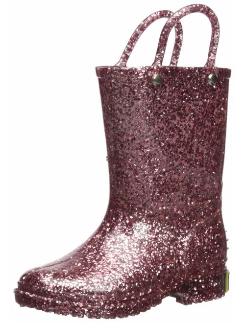 Western Chief Girl's Glitter Waterproof Rain Boot