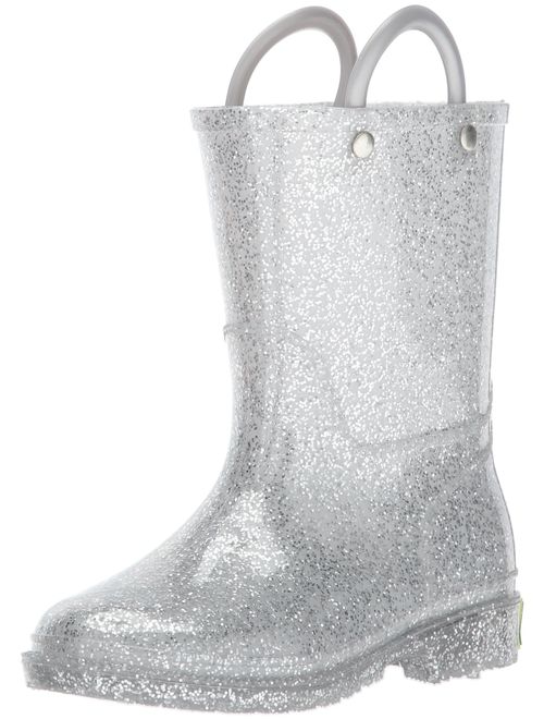 Western Chief Girl's Glitter Waterproof Rain Boot