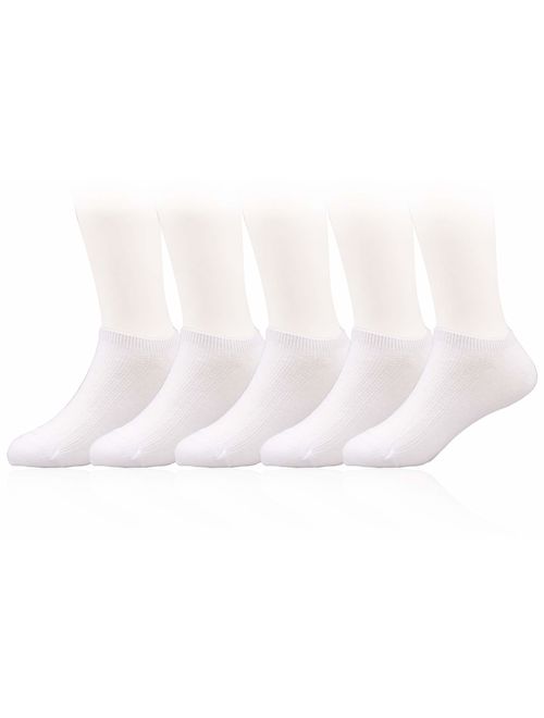 Kids Girls Cotton Cute Fun Socks 5 Pairs Cat Low Cut Crew Ankle No Toe Seam from 1-15 Years