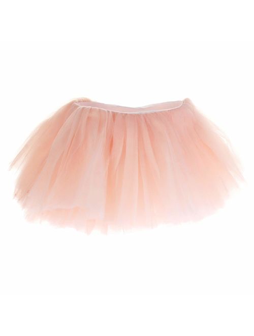 My Lello Little Girls 10-Layer Short Ballet Tulle Tutu Skirt (4 mo. - 3T)