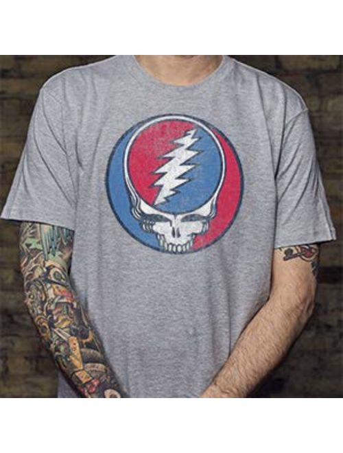 Ripple Junction Grateful Dead Adult Unisex Steal Your Face Vintage Light Weight Crew T-Shirt