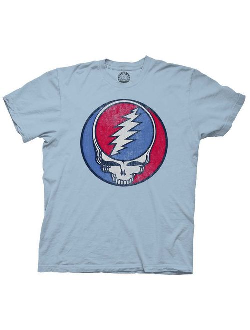 Ripple Junction Grateful Dead Adult Unisex Steal Your Face Vintage Light Weight Crew T-Shirt