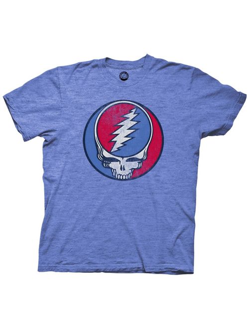 Ripple Junction Grateful Dead Adult Unisex Steal Your Face Vintage Light Weight Crew T-Shirt