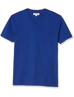 Amazon Brand - Goodthreads Men's Short-Sleeve Sueded Jersey V-Neck Pocket T-Shirt