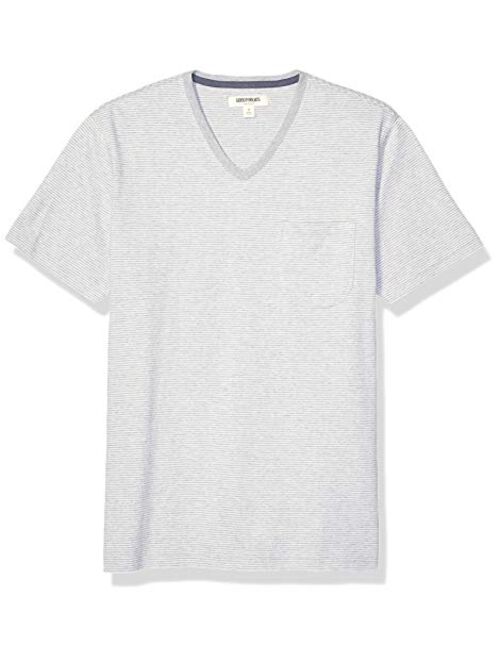 Amazon Brand - Goodthreads Men's Short-Sleeve Sueded Jersey V-Neck Pocket T-Shirt