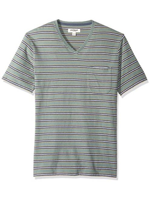 Amazon Brand - Goodthreads Men's Short-Sleeve Sueded Jersey V-Neck Pocket T-Shirt