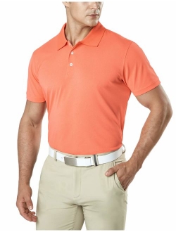 TSLA Men's Dri Flex Tech Polo Premium Active Fit Solid Top Shirt