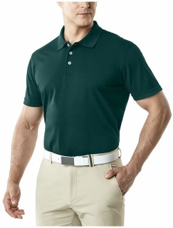 TSLA Men's Dri Flex Tech Polo Premium Active Fit Solid Top Shirt