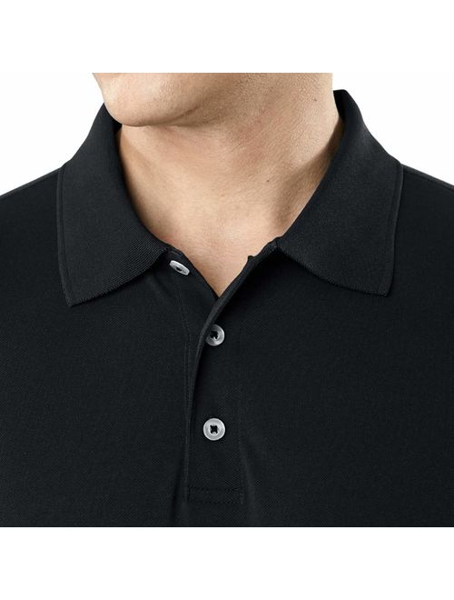 TSLA Men's Dri Flex Tech Polo Premium Active Fit Solid Top Shirt